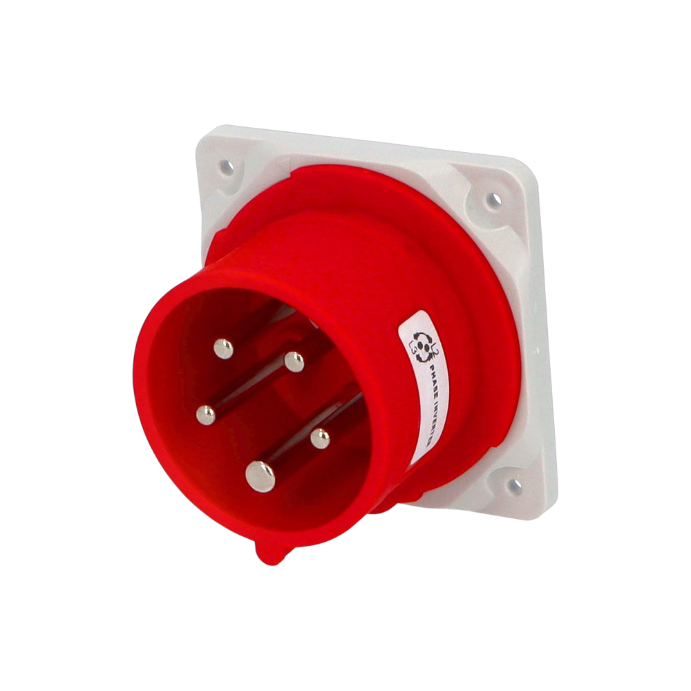 Flush-mount phase inverter socket 3P+N+E 16A IP54 SpeedPRO