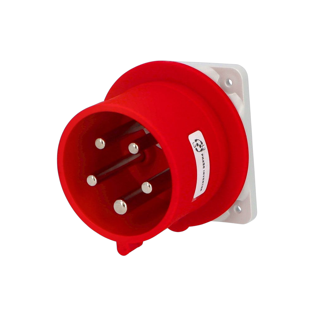 Flush-mount phase inverter socket 3P+N+E 32A IP54 SpeedPRO