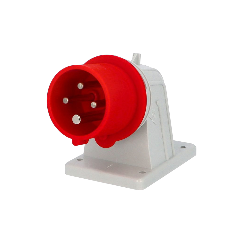 Wall-mounted angled plug 90° 3P+E 16A IP44 SpeedPRO