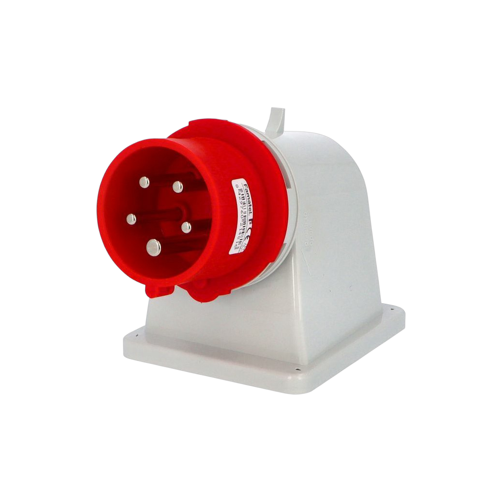 Wall-mounted angled plug 90° 3P+N+E 16A IP44/54 SpeedPRO