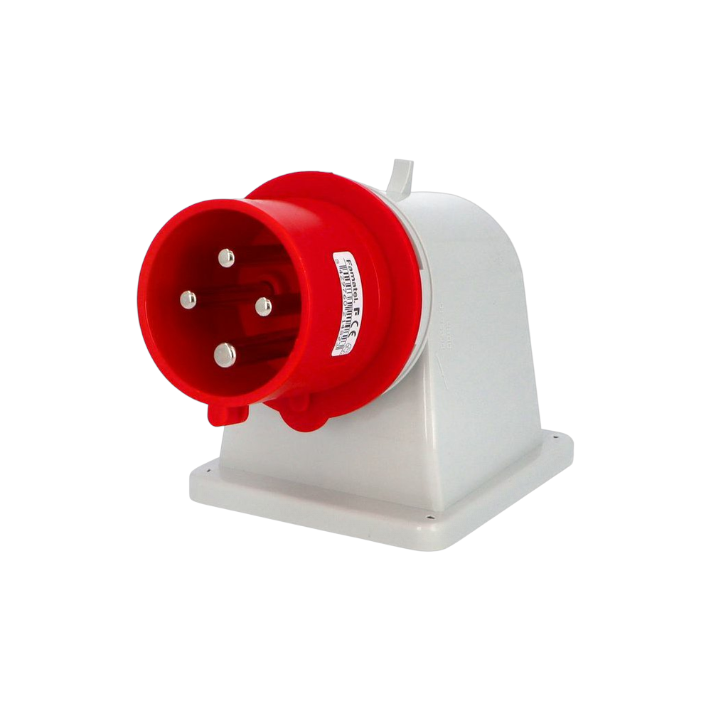 Wall-mounted angled plug 90° 3P+E 32A IP44 SpeedPRO