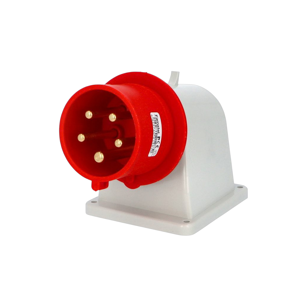Wall-mounted angled plug 90° 3P+N+E 32A IP44 SpeedPRO