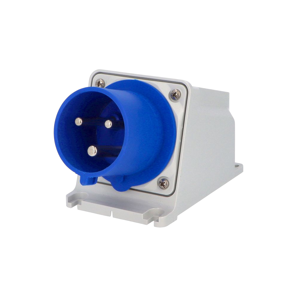Wall-mounted plug 2P+E 32A IP44/54 SpeedPRO
