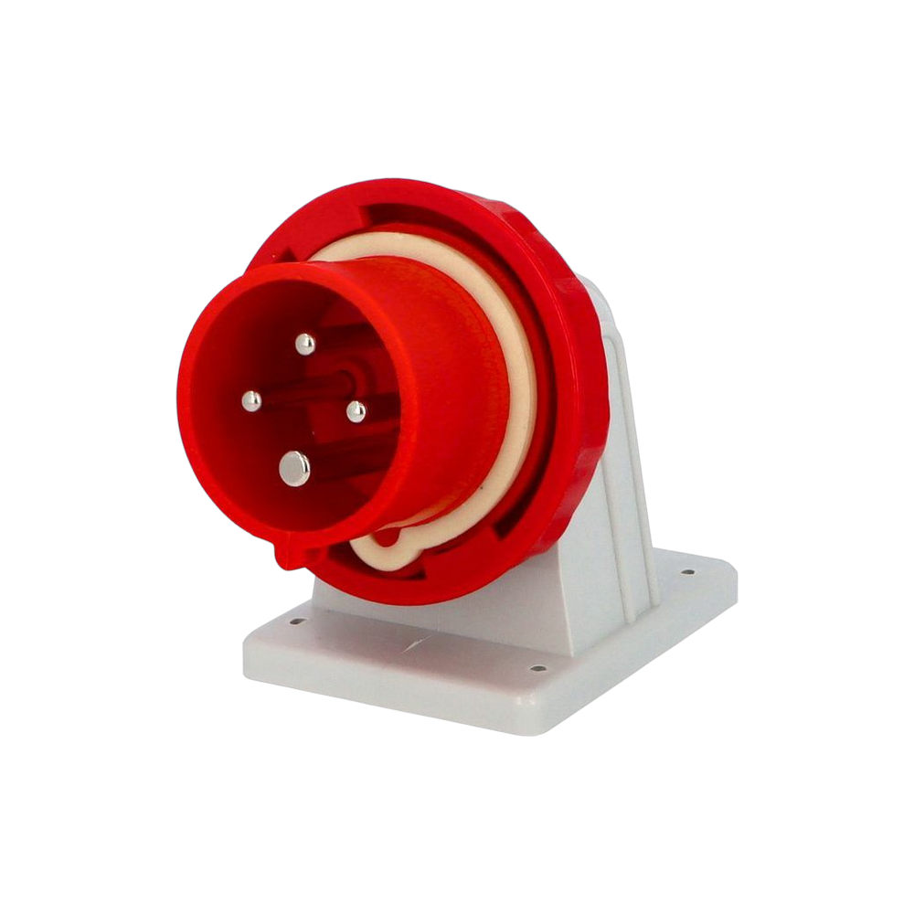 Wall-mounted angled plug 90° 3P+E 16A IP67 SpeedPRO