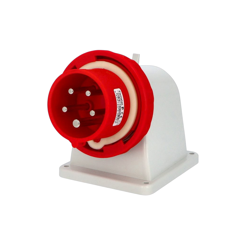 Wall-mounted angled plug 90° 3P+N+E 16A IP67 SpeedPRO
