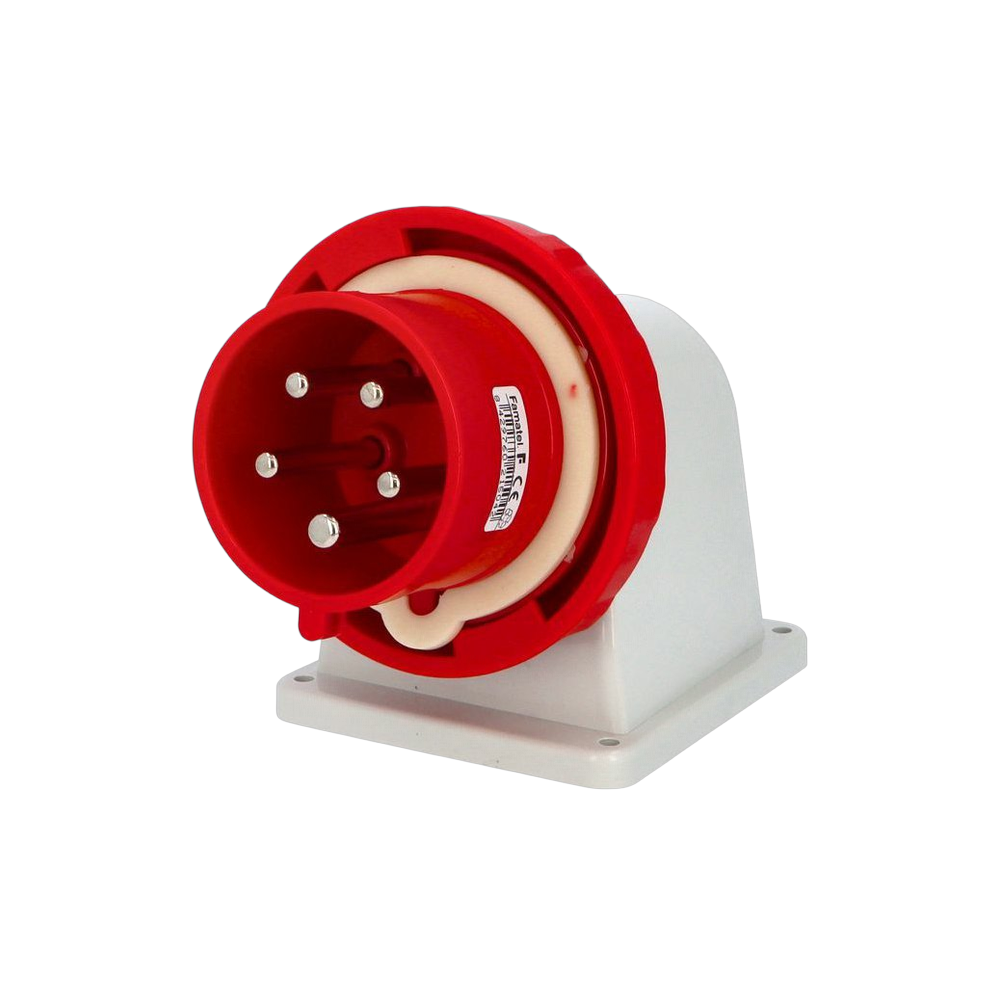 Wall-mounted angled plug 90° 3P+N+E 32A IP67 SpeedPRO