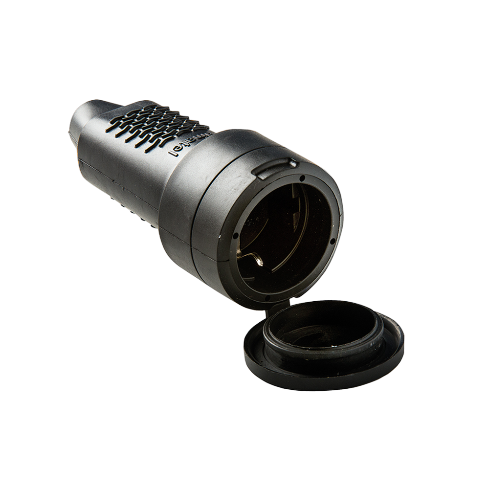 Schuko-type rubber socket 2P+TTL 16A IP44 SpeedPRO