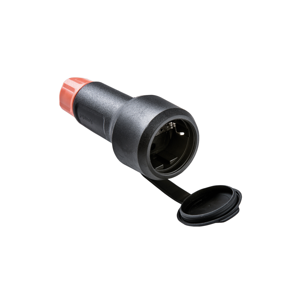 Mobile Schuko-type socket high resistance 2P+TTL 16A IP54