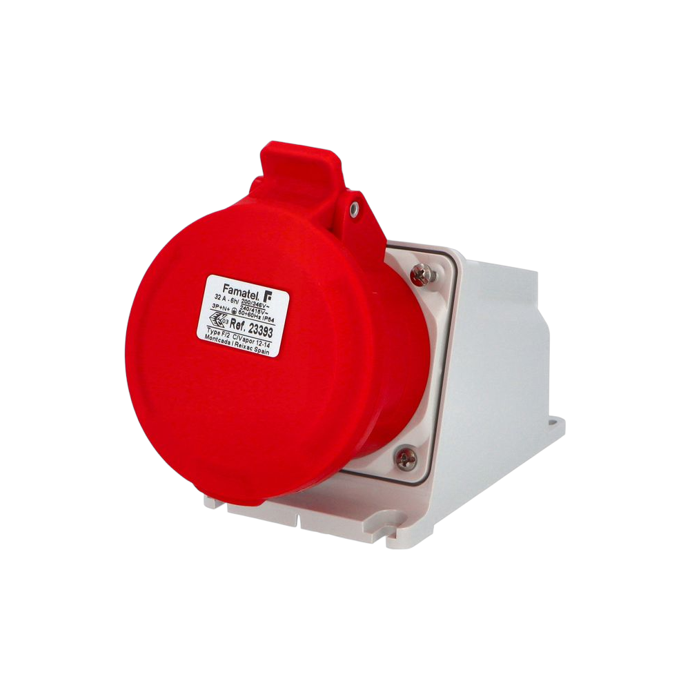 Wall-mounted socket 3P+N+E 32A IP44/54 SpeedPRO