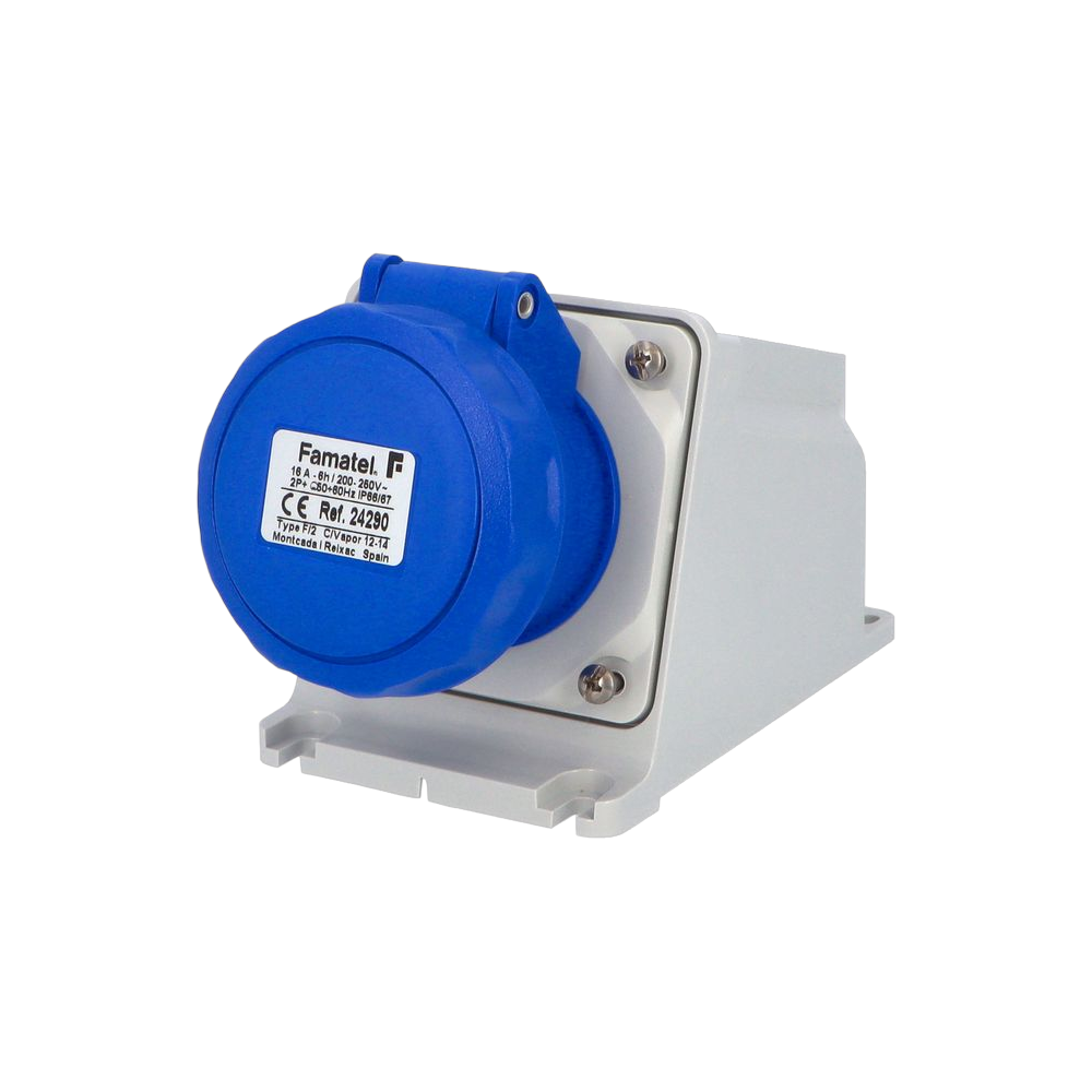 Wall-mounted socket 2P+E 16A IP66/67 SpeedPRO