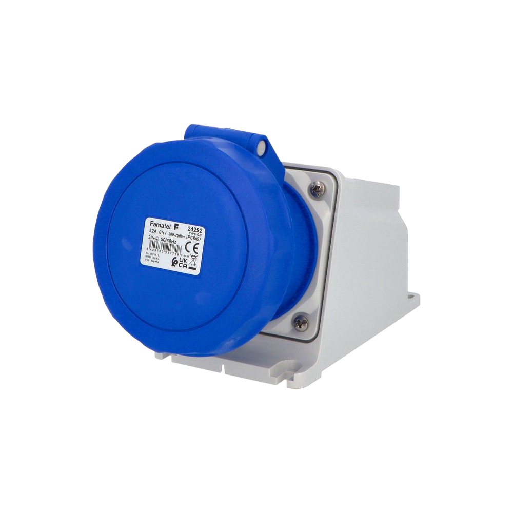 Wall-mounted socket 2P+E 32A IP66/67 SpeedPRO