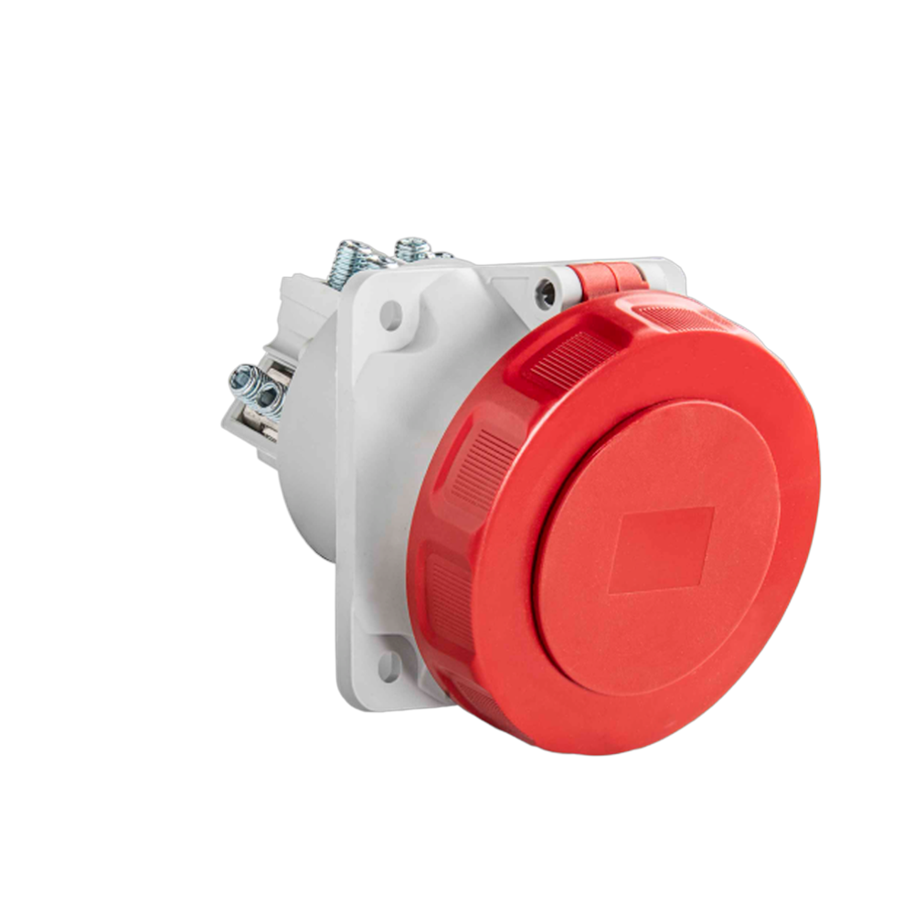 Angled panel socket 15° 3P+E 125A IP67 SpeedPRO