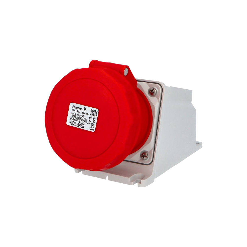 Wall-mounted socket 3P+E 32A IP66/67 SpeedPRO