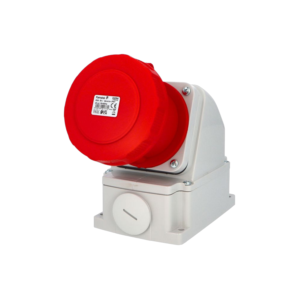 Wall-mounted socket 3P+E 63A IP67 SpeedPRO